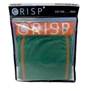 NEW Boxer Brief Size 3XL by Crisp Green Orange Ultra Soft Mens Underwear NWT